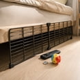 thumbnail image 2 of Leodye 1PCS-Proof Bed Bottom Guard, Dustproof Partition Board, Block Gap Under Bed To Prevent Climbing and Sundry Falling -27.55*1 1.81in, 2 of 9