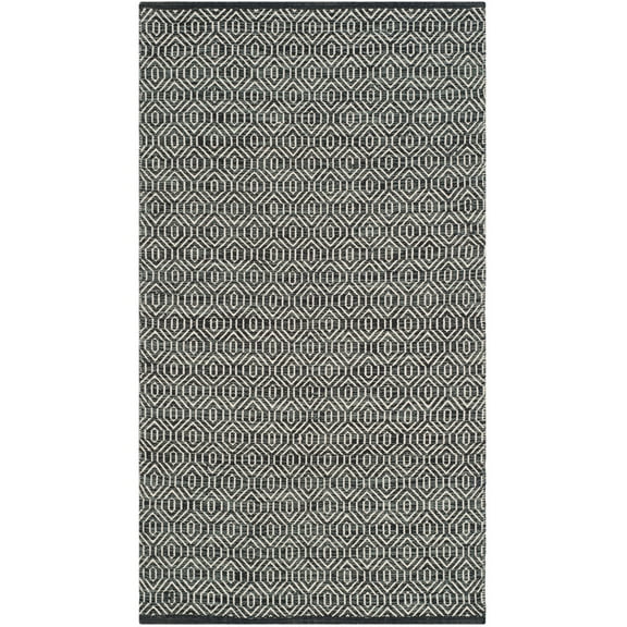 Safavieh SAFAVIEH Montauk MTK413A Handwoven Ivory / Dark Grey Rug