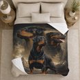 thumbnail image 5 of Rottweiler Dogs Mountain Collage Art, Festive Pet Portrait Pattern, Warm Flannel Blanket for Cabin and Lodge with Detailed Artwork, Dog Lovers autumn celebration Gift, Pet Lover Home Decor, 5 of 9