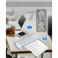 thumbnail image 5 of BORN4SHIP Impresora Bluetooth portátil - Impresora térmica inalámbrica, compatible con papel térmico de varios tamaños, compatible con teléfonos Android e iOS y PC, impresora sin tinta de 300 DPI para, 5 of 5