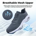 thumbnail image 4 of AHUSIR Men's Tennis Running Shoes Breathable Athletic Training Walking Sneakers for Gym Jogging Sports US 7-13, 4 of 9