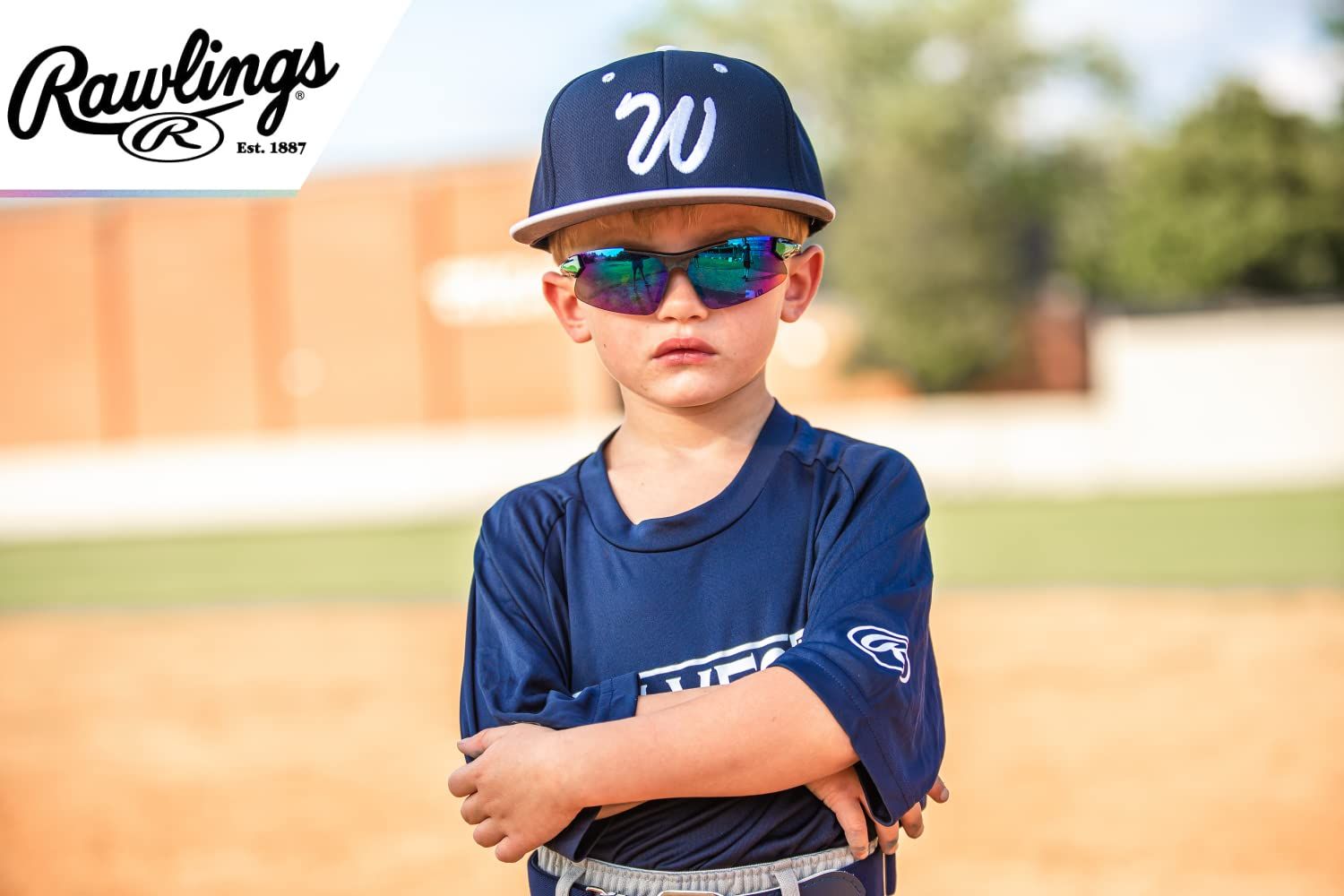 Rawlings Kids Sunglasses for Baseball and Softball Sunglasses - Several Colors - Stylish Shield Lenses - image 3 of 7