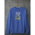 thumbnail image 3 of Good Mood Daisies W Froggie Sweatshirt Women -Image by Shutterstock, Female 3X-Large, 3 of 4