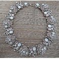 thumbnail image 1 of Gargantilla grande con diamantes de imitación de cristal de moda para mujer, collar de lujo W, rosa 2, 1 of 4