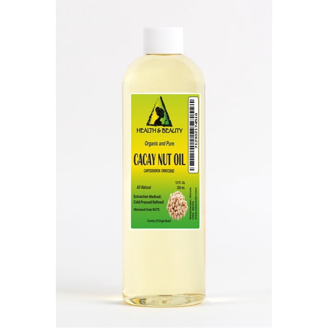 Huile de Noix de Cacay Raffinée Biologique, Support, Pressée à Froid par h&b oils center, 36 oz
