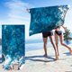 thumbnail image 5 of Ganfancp Moda Impreso Toalla de Playa Sky Flor Impreso Microfibra Toalla de Baño Cojín de Playa Chal Limpie Toalla Sudor Ofertas Del Día 1X Toalla de Playa, 5 of 5