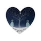 thumbnail image 2 of Adorno de corazón de vidrio marino compartido | Corazón de vidrio decorativo de 8 cm con inspiración playera | Recuerdo costero hecho a mano para familiares, parejas, regalos, decoración del hogar y, 2 of 7