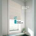 thumbnail image 5 of Chicology Cordless Roman Shades, Off White (Blackout), 36"W X 64"H, 5 of 7