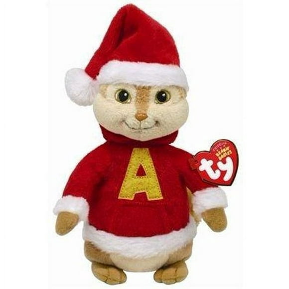 Ty Beanie Baby - ALVIN with Holiday Hat Christmas Suit (ALVIN and the Chipmunks)(7" Plush) With Fun Chops