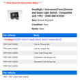 thumbnail image 2 of Headlight / Instrument Panel Dimmer and Dome Light Switch - Compatible with 1995 - 2000 GMC K3500 1996 1997 1998 1999, 2 of 2