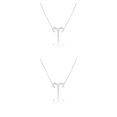 thumbnail image 3 of Collar Ins sweethay Doce Signo del Zodíaco Retro Aries Plata 2Conjunto, 3 of 6