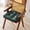 Green, variant on Dual Sided Faux Leather Seat Cushion - Waterproof Square Seat Pad for Dining Room, Kitchen and Office Chair Cushion with Handle 17.7"X17.7"X3.15" (1 Pack, White)