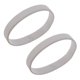 thumbnail image 1 of 2X Brazalete de Puno Munequera Pulsera de Elasticidad de Moda de Goma de Silicona Blanco, 1 of 3