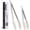 2pack:Khaki, variant on Premium Stainless Steel Locking Kitchen Tongs with Silicon Tips, Heat Resistant Cooking Tongs Set of 3-7", 9" and 12" (Black)