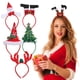 thumbnail image 1 of ColoMX 6 diademas navideñas: diademas navideñas - Aros para el pelo con forma de árbol de Navidad y reno - Artículos para fiestas de temporada, 1 of 7