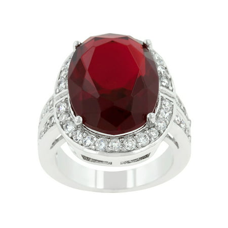 J Goodin Ruby Red Cocktail Ring Size 5