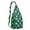 Green-2, variant on "Mexican Day of the Dead Shoulder Bag, Floral Skeleton Print Crossbody Sling, Durable Water-resistant Chest Pack for Men, Retro Artistic Geometric Pattern Tactical Bag"