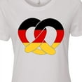thumbnail image 4 of Inktastic German Flag in Pretzel Shape Women's T-Shirt, 4 of 5