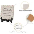 thumbnail image 3 of in Loving Memory Memorial Gifts Flower Ceramic Tile Wooden Stand Memory Plaque Decor Sign for Wedding Condolence Memorial Gifts Bereavement Grief Funeral Remembrance Mixed ColorDIY, 3 of 9