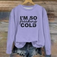 thumbnail image 5 of YWDJ Girls Crewneck Oversized Sweatshirt Kids Fashion Long Sleeve Pullover Tops 1-12 Years Purple 2-3T, 5 of 6