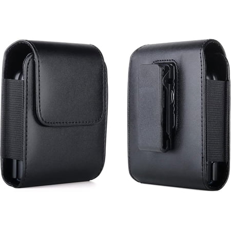 Vertical Flip Cell Phone Holster Faux Leather Swiel Belt Clip Holder Case for Samsung Galaxy Z Flip 5 Z Flip4 / Z Flip3 5G / Galaxy Z Flip 2020 / Galaxy Z Flip 5G / Motorola Razr 2020 5G Razr 2019 5G