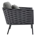 thumbnail image 2 of Stance Outdoor Patio Aluminum Armchair, 2 of 7