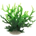 thumbnail image 1 of Decoración de arrecife de coral, mini decoración de coral sintético para decoración de acuario, verde, 6.5 x 5.83 pulgadas, 1 of 7