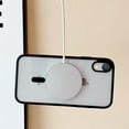 thumbnail image 3 of YXWLKJ Funda transparente antiamarilleo y a prueba de golpes para iPhone XR, color negro caramelo, 3 of 8