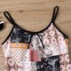 thumbnail image 4 of Traje de baño de dos piezas para mujer, trajes de baño para mujer, traje de baño de dos piezas con espalda de tirantes y estampado conservador para mujer, vestido de baño para mujer, 4 of 5