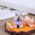 thumbnail image 3 of 3Pcs/Set Micro Rabbit Swan Figurine Miniature Ornaments for DIY Fairy Garden, 3 of 6