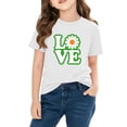 thumbnail image 4 of Bnwani Girls Shirts Crew Neck Fashion Shirts for Boys Short Sleeve Tee White Sizes 3-9, 4 of 9