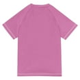 thumbnail image 6 of FORMRS Boys Rash Guard Short Sleeves Swim Shirt Quick Dry UPF 50+ Sun Protection, Sizes 3-12T, Purple Window Scene, 6 of 6