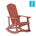 thumbnail image 2 of Flash Furniture Savannah Adirondack Rocking Chair Red 2/Pack (JJC14705RED2), 2 of 9