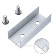 thumbnail image 4 of 4 Pcs Panneaux Solaires Module Rail Connecteur Support en Aluminium pour Montage Rail Pv, 4 of 9