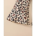 thumbnail image 7 of KIMI BEAR 3T Toddler Girls Pant Set 4T Kid Outfits Winter Mesh Long Sleeves Top Bowknot Print Pullover Sweatshirt Leopard Flared Pants 2pcs Casual Clothing White, 7 of 7