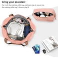 thumbnail image 4 of Joyway - Ensembles de Bagages 5 Pcs ABS Rigide à Roulettes Pivotantes - (Valise Extensible 20 Pouces24 Pouces) Bagage Enregistré 28 Po - Rose, 4 of 6