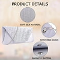 thumbnail image 5 of Clutch Purse Evening Bag for Women, Glitter Rhinestone Envelope Clutch Purse, Elegant Crossbody Bags with Chain, 5 of 5