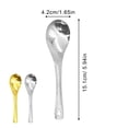 thumbnail image 2 of MKHSQHDG Clearance Edge Tableware Spoon – Elegant Stainless Steel Utensil for Dining and Distinctive Hand Textured Serving Spoon, 2 of 4