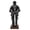 Black, variant on Armor Replica Medieval Mini Black Knight Statue - 27" Handcrafted 14th-Century Plate with Wood Base