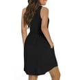 thumbnail image 3 of Fantaslook Summer Dresses for Women Casual Stretchy Sun Dress Sleeveless Beach Dresses with Pockets, 3 of 6