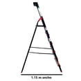 thumbnail image 5 of Escalera Plegable Aluminio 6 Escalones Cuerpo Acero Peldaños, 5 of 5