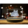 thumbnail image 4 of Whimsical Hamster Crystal Carvings | Exquisite Gems Etched with Playful Rodents, 4 of 7