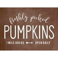 thumbnail image 2 of Lettered And Lined 24x19 White Modern Wood Framed Museum Art Print Titled - Freshly Picked Pumpkins, 2 of 4