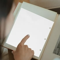 Luxshiny 10Pcs PVC Self Adhesive Photo Album Pages for Binder Scrapbook Collection Storage