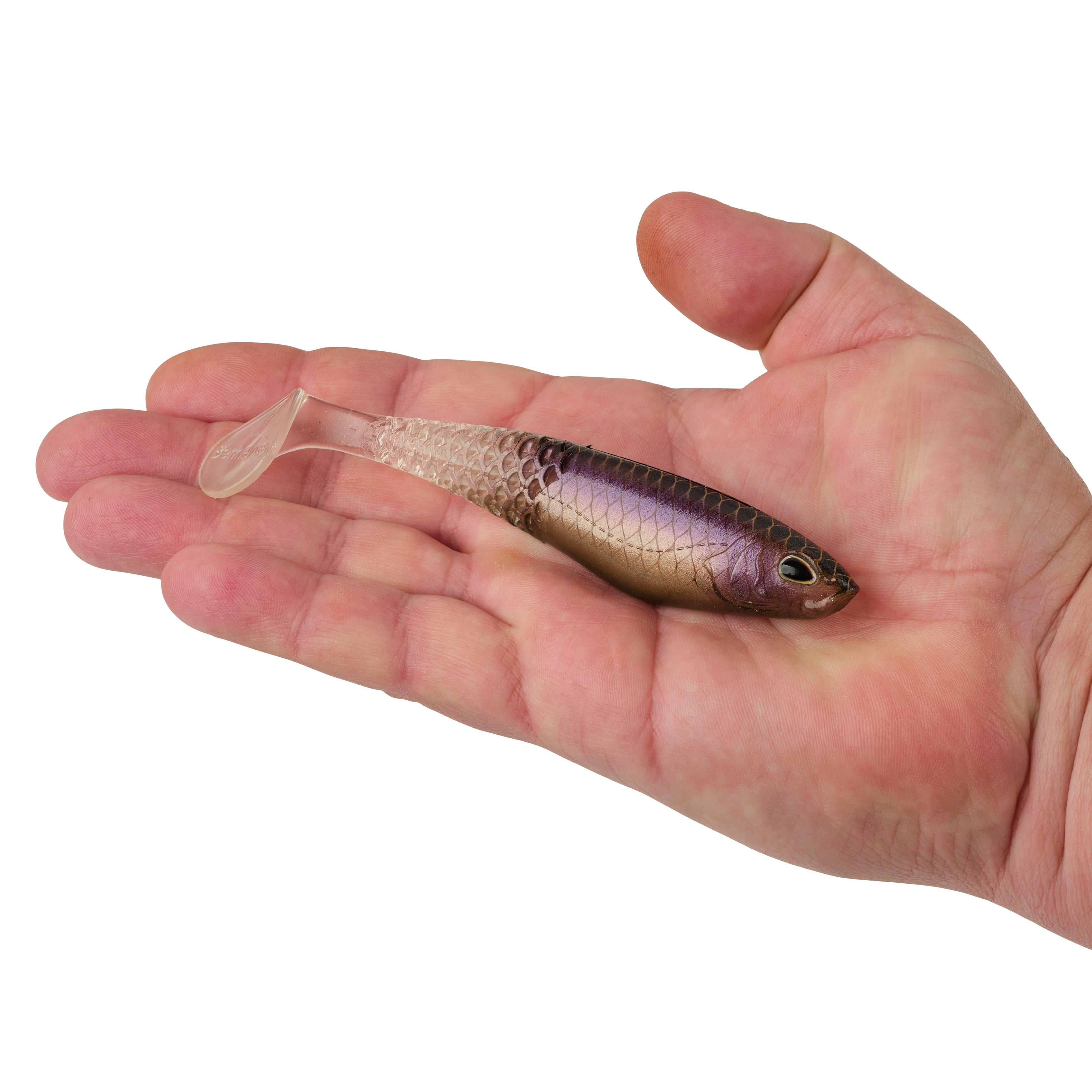 Berkley PowerBait® Unrigged CullShad, 5 in, Ghost Morning Dawn