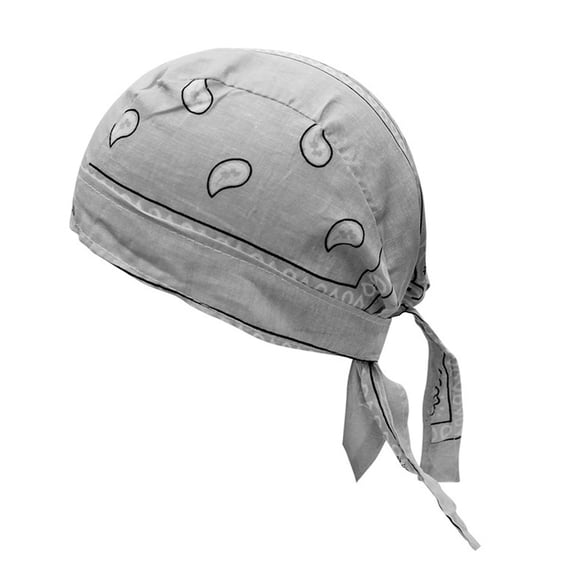 Gorros piratas de ciclismo, bandanas, gorros para la cabeza para mujer, deportes al aire libre, hip hop gris claro