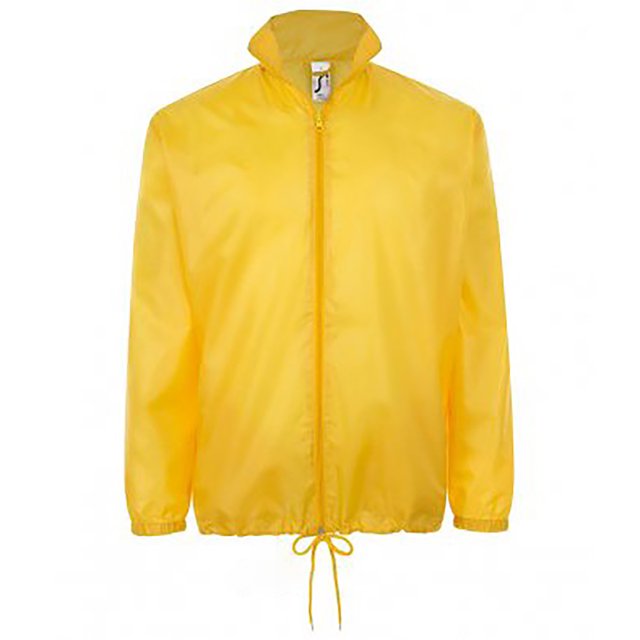 SOLS - Chaqueta cortavientos y resistente a lluvias débiles unisex (Oro)