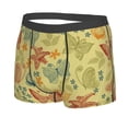 thumbnail image 2 of Balery Floral with Butterflies Men's Boxer Briefs, Soft and Breathable Cotton Underwear with nylon Waistband-Large, 2 of 9