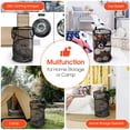 thumbnail image 5 of MADIKA Pop-up Collapsible Mesh Laundry Hamper 75L, Foldable Dirty Clothes Basket Black 24"H, 5 of 8