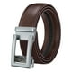thumbnail image 4 of Cinturón para hombre Yuyangstore Cinturón de cuero de PU Cinturón elegante sin agujeros Cinturón informal Cinturón de Trinquete Marrón, 4 of 8